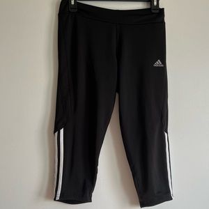 Adidas Womens Response Capris Leggings Black Medium